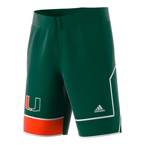 miami hurricanes adidas replica basketball shorts|miami hurricanes shorts.